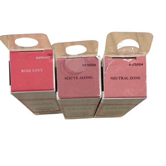 Laura Geller Fine Shine Glossy Lip Oil Trio Rose Mauve Neutral NIB Sealed - Picture 3 of 4